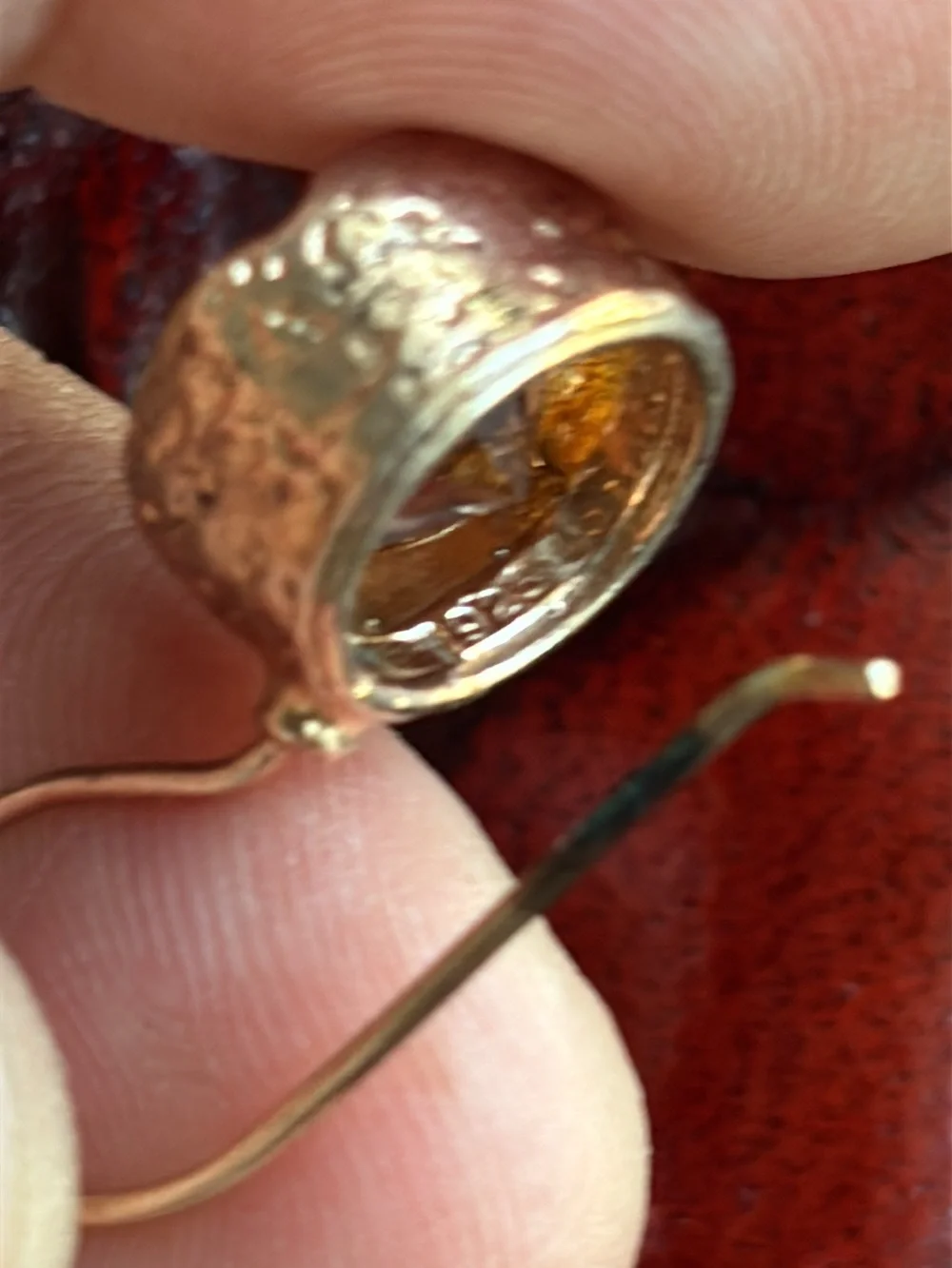 Silpada Rose Gold Sterling Silver with Champagne Quartz Earrings